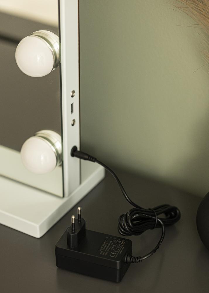 KAILA Makeupspejl Vanity LED 15 Hvid 80x60 cm