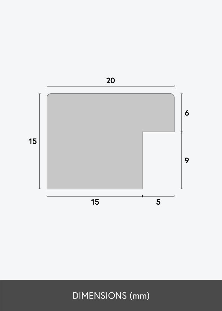 Ramme Deco Akrylglas Hvid 60x80 cm