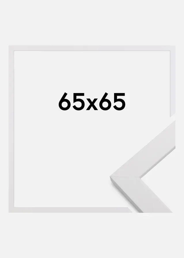 Ramme White Wood 65x65 cm