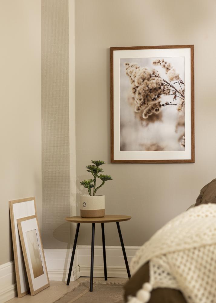Ramme Stilren Warm Brown 40x40 cm - Passepartout Hvid 32x32 cm