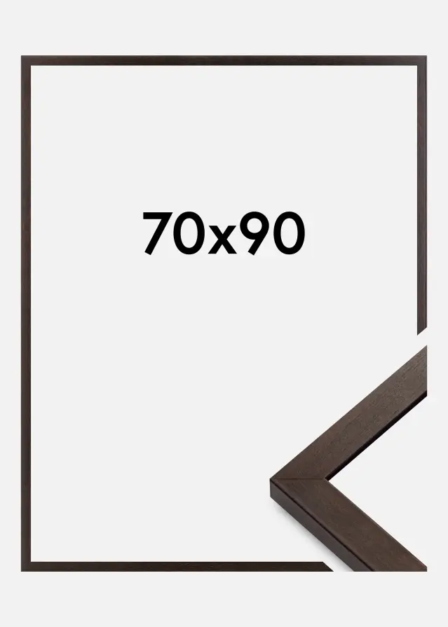 Ramme Selection Akrylglas Valnød 70x90 cm