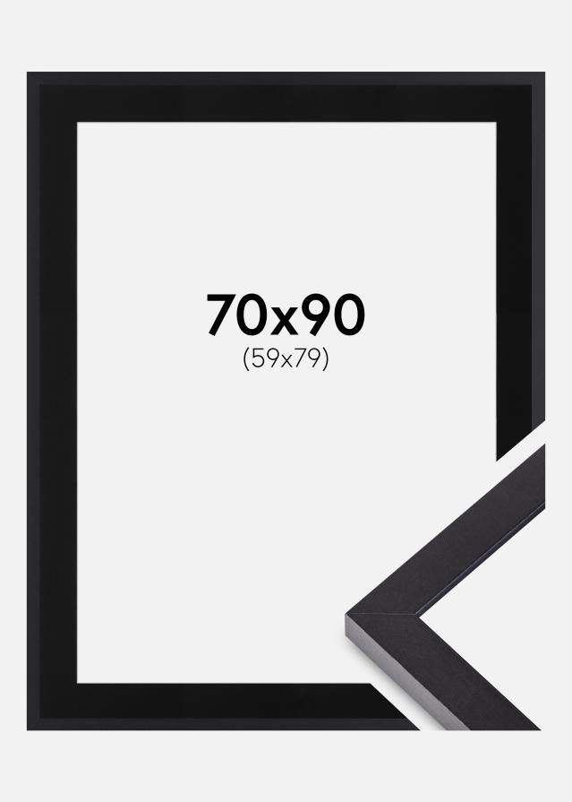 Ramme Selection Sort 70x90 cm - Passepartout Sort 60x80 cm