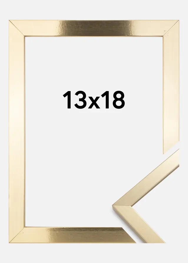 Ramme Trendy Akrylglas Guld 13x18 cm