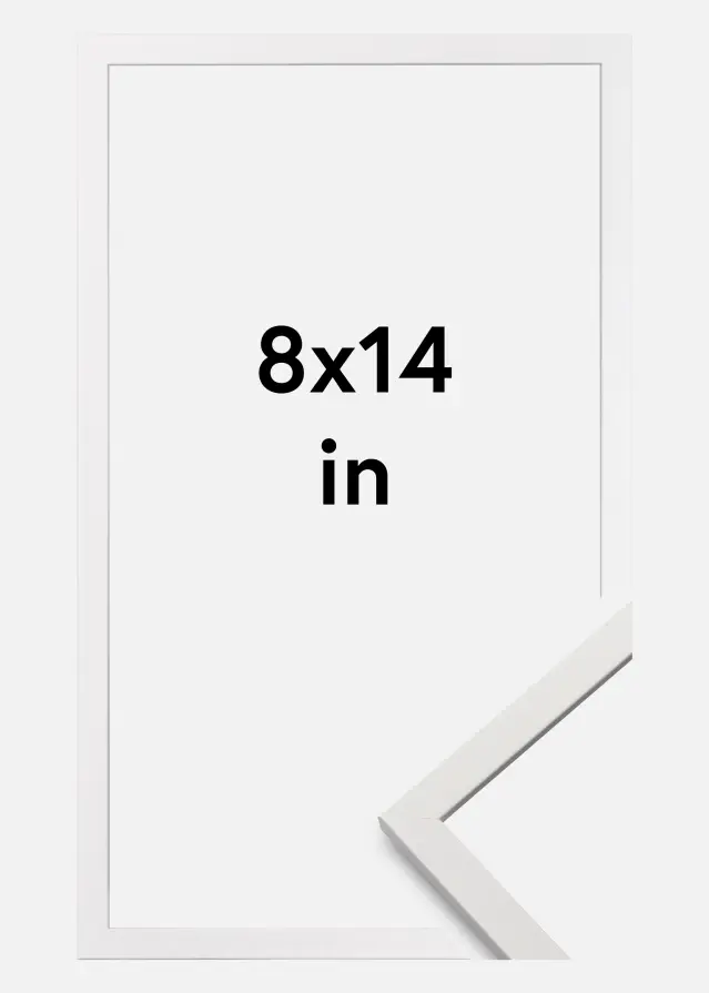 Ramme Edsbyn Akrylglas Hvid 8x14 inches (20,32x35,56 cm)