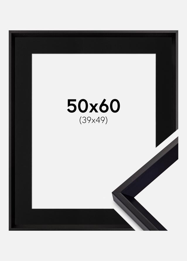 Ramme Globe Sort 50x60 cm - Passepartout Sort 40x50 cm