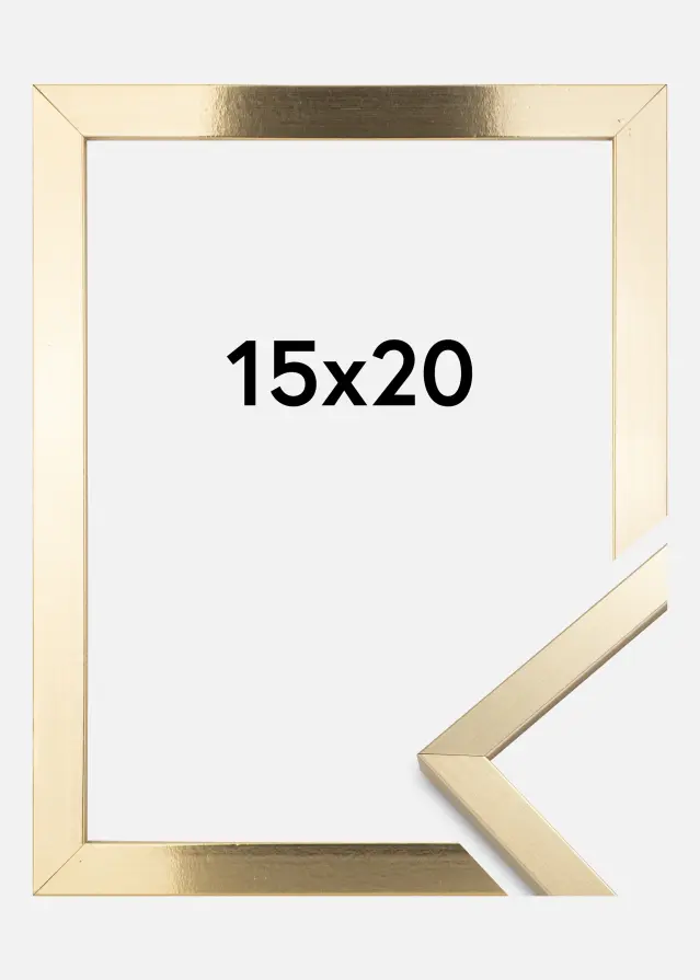 Ramme Trendy Akrylglas Guld 15x20 cm