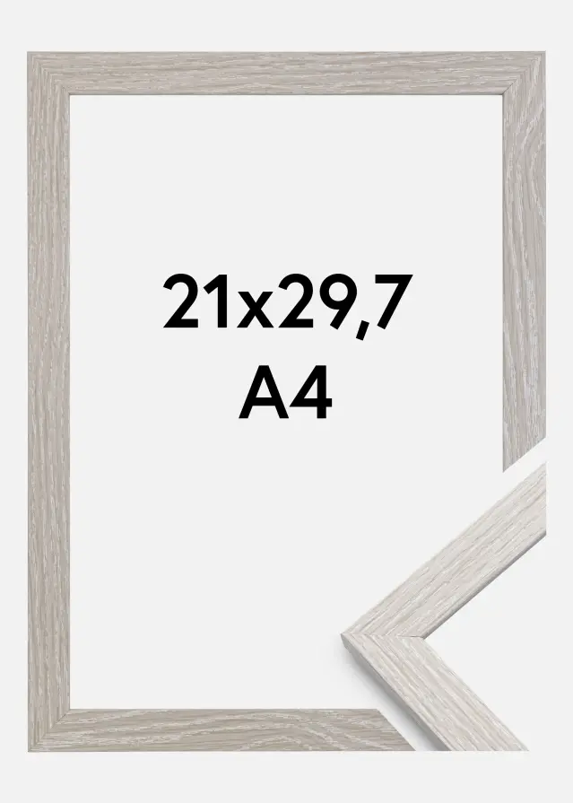 Ramme Stilren Akrylglas Light Grey Oak 21x29,7 cm (A4)