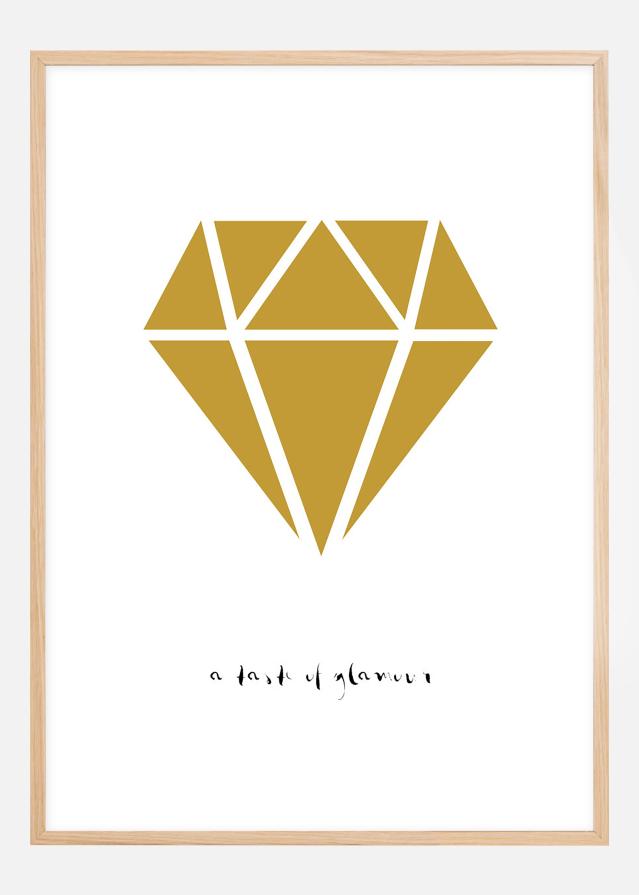 Diamant - Guld Plakat