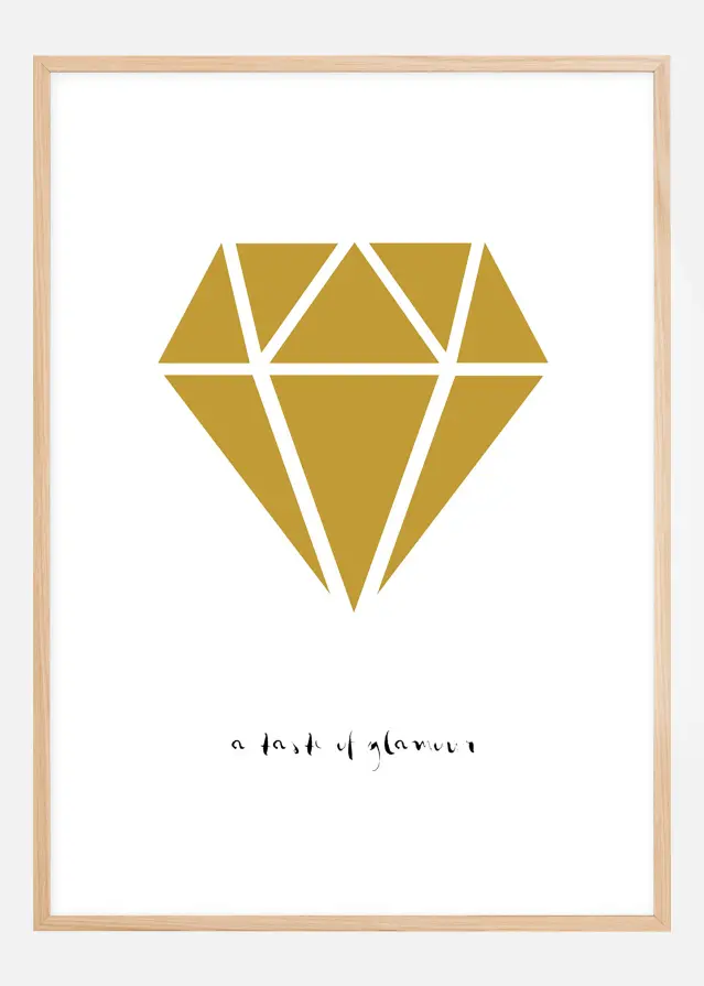 Diamant - Guld Plakat