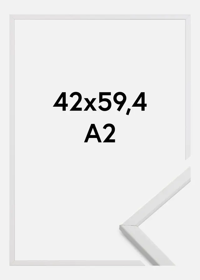 Ramme Galant Akrylglas Hvid 42x59,4 cm (A2)