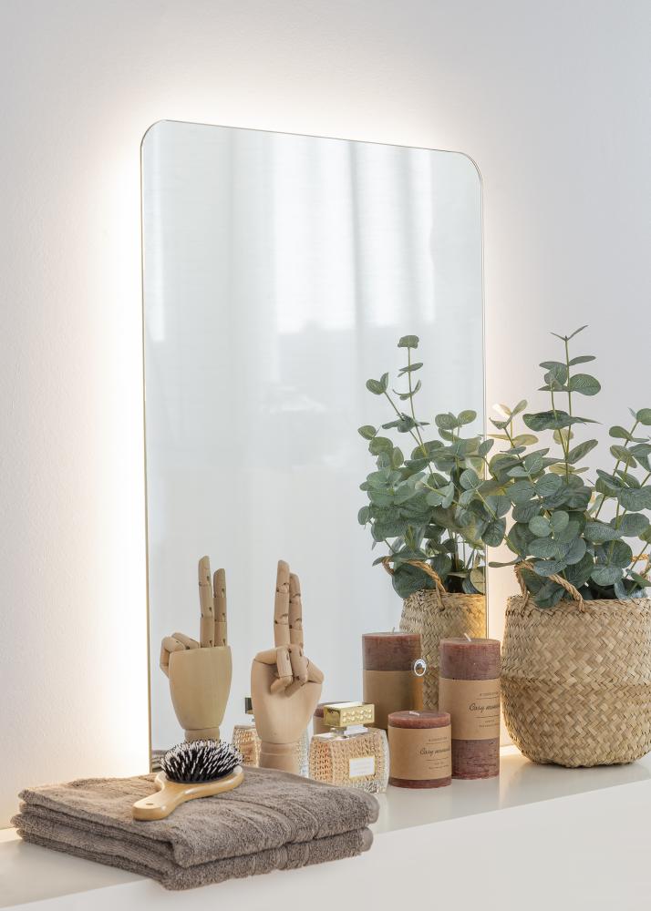 KAILA Spejl Soft Edges LED 50x70 cm