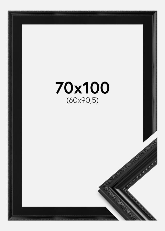 Ramme Abisko Sort 70x100 cm - Passepartout Sort 61x91,5 cm