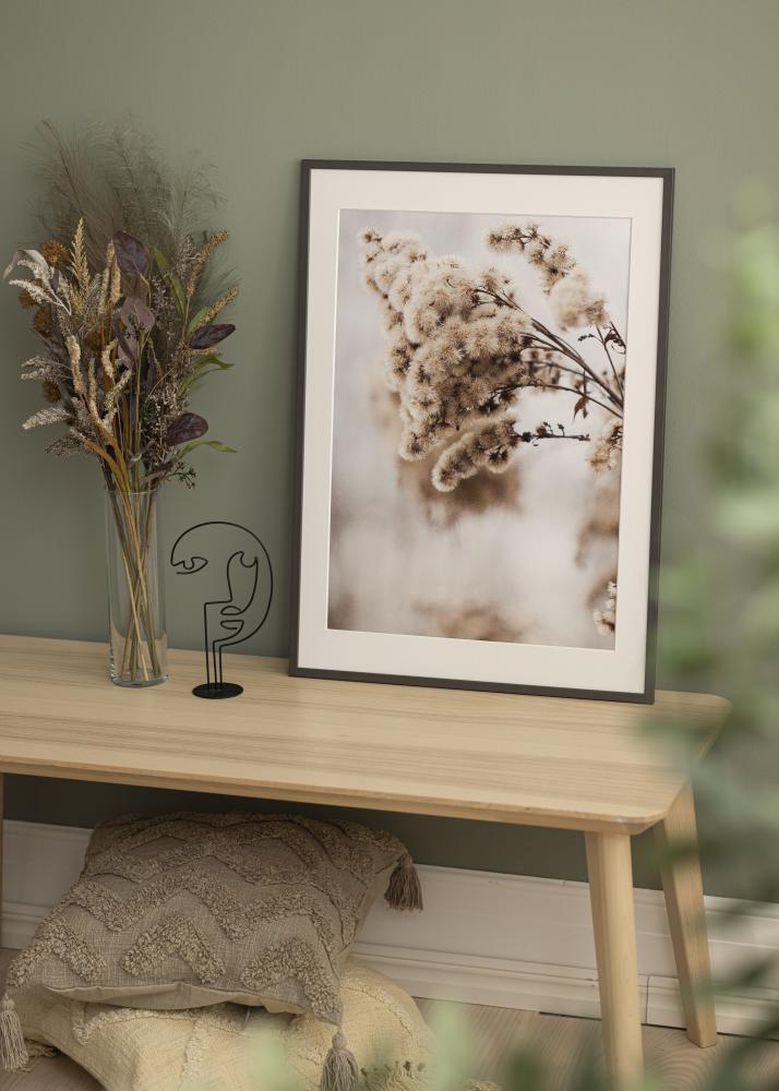 Ramme Edsbyn Grafit 32x45 cm - Passepartout Hvid 25x30 cm