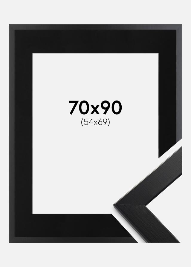 Ramme Trendline Sort 70x90 cm - Passepartout Sort 55x70 cm