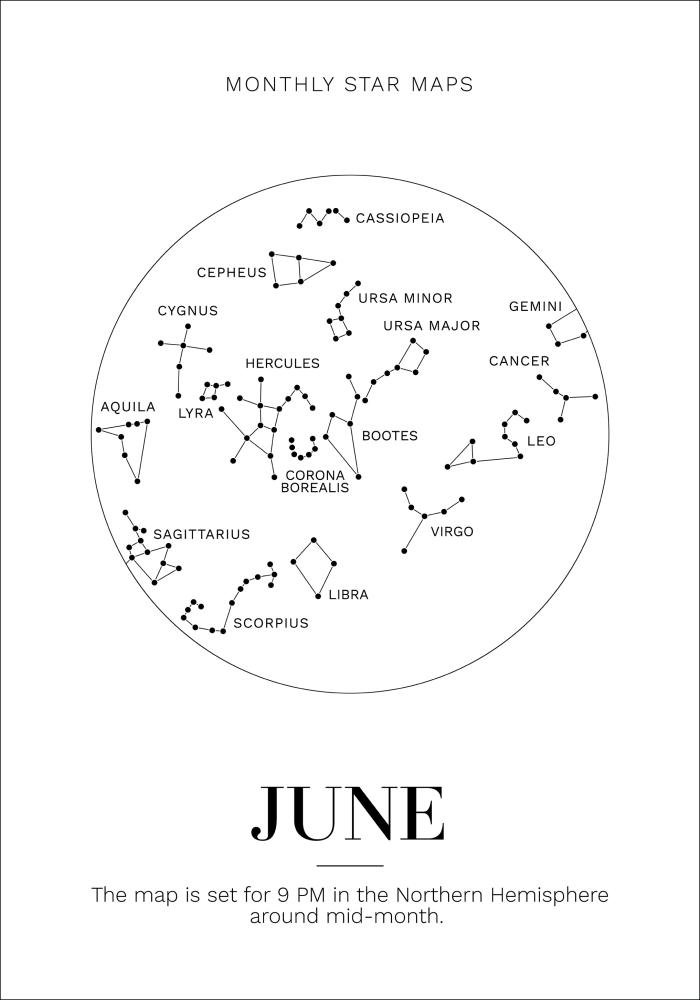 Monthly star June Plakat