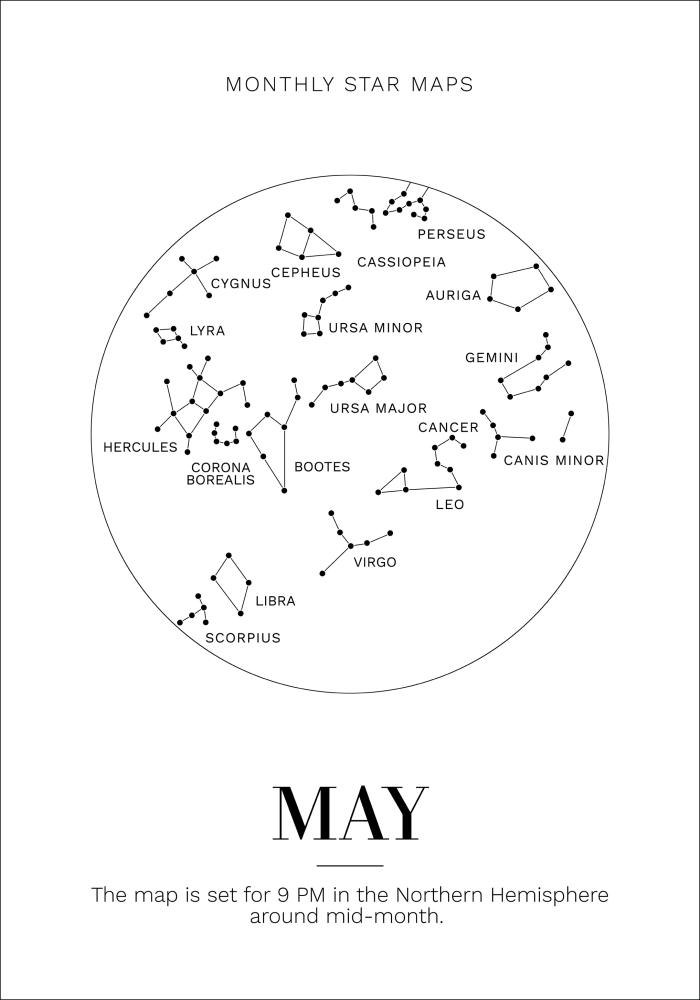 Monthly star May Plakat