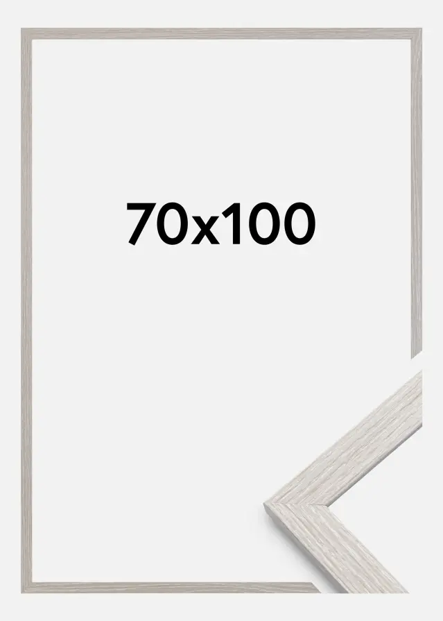 Ramme Stilren Akrylglas Light Grey Oak 70x100 cm