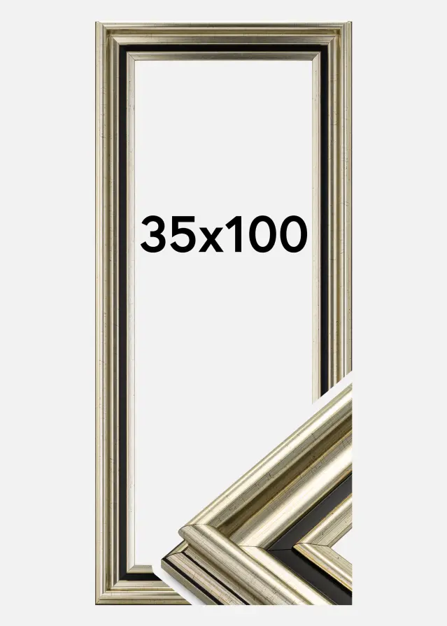 Ramme Gysinge Premium Sølv 35x100 cm