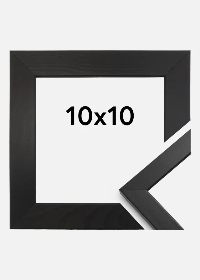 Ramme Stilren Sort 10x10 cm