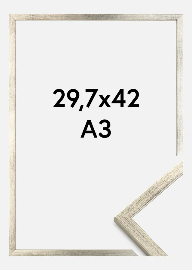 Ramme Galant Akrylglas Sølv 29,7x42 cm (A3)