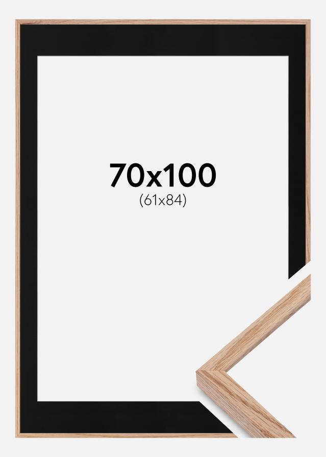Ramme E-Line Eg 70x100 cm - Passepartout Sort 62x85 cm