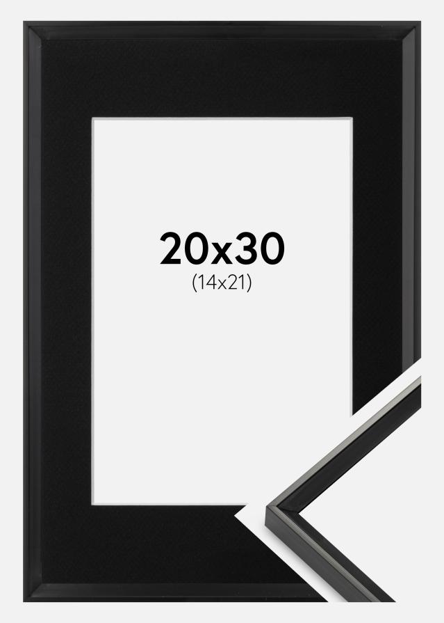 Ramme Desire Sort 20x30 cm - Passepartout Sort 15x22 cm