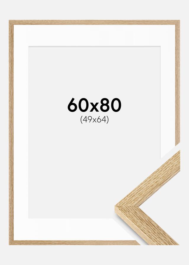 Ramme Selection Eg 60x80 cm - Passepartout Hvid 50x65 cm