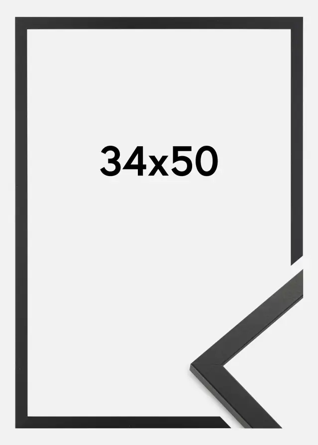 Ramme Trendy Akrylglas Sort 34x50 cm
