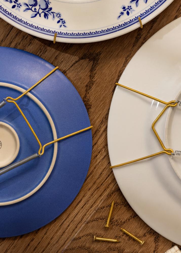 Tallerkenholder Super Messing 33-41 cm