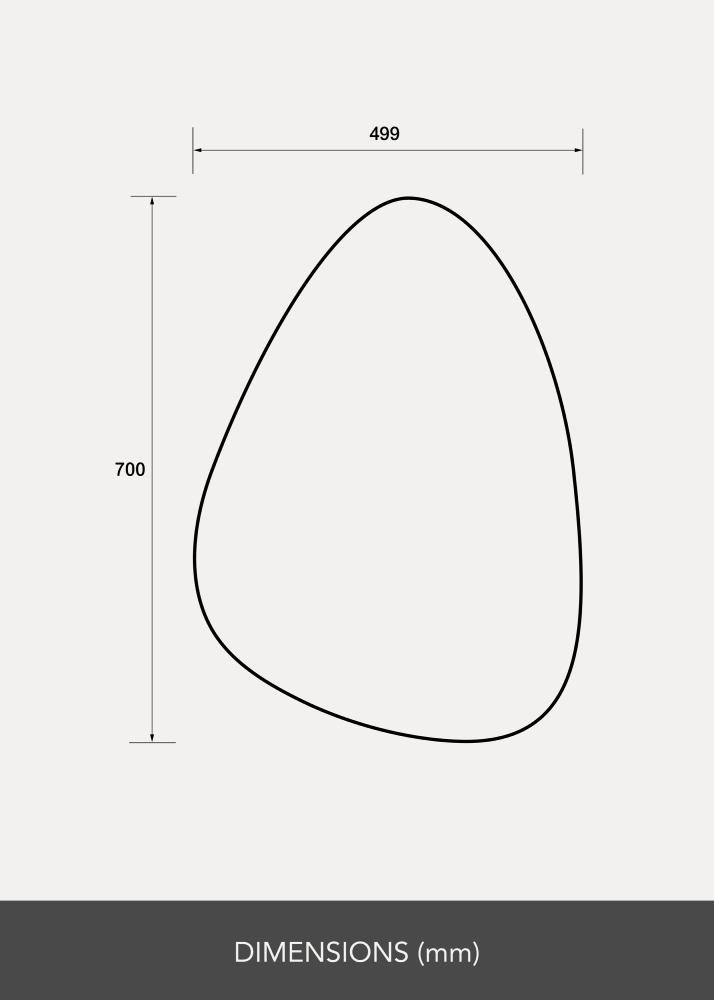 Spejl Pebble 50x70 cm - Selected By BGA