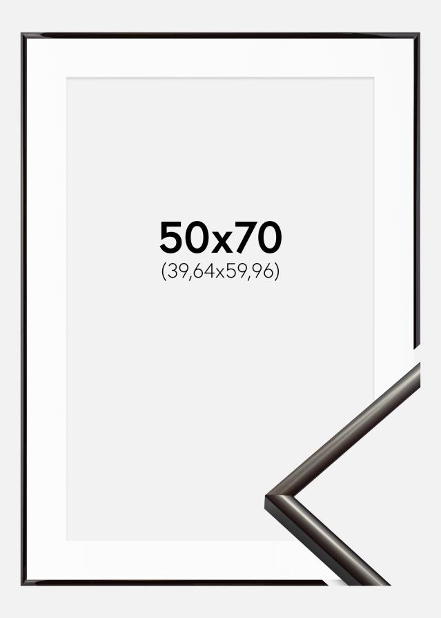 Ramme New Lifestyle Espresso Brown 50x70 cm - Passepartout Hvid 16x24 inches