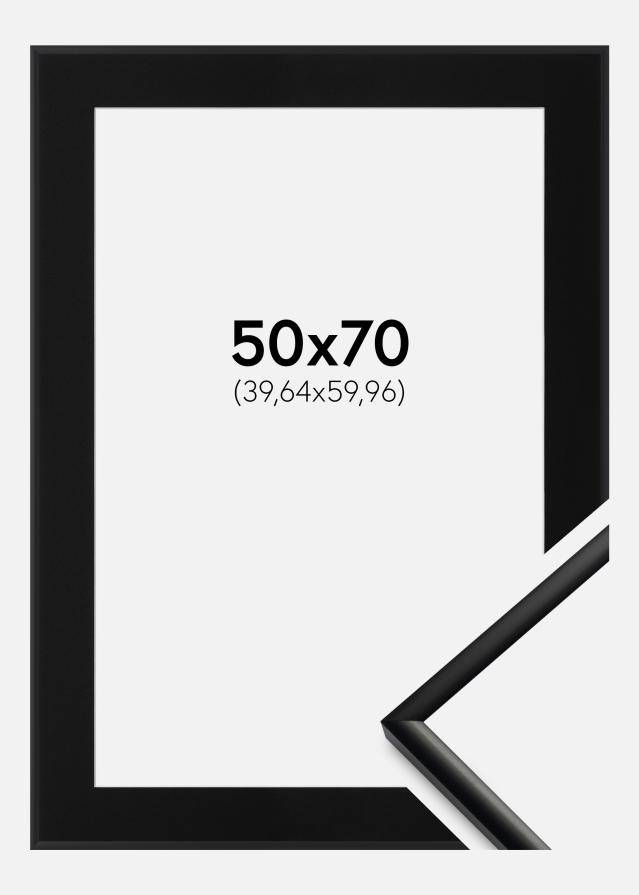 Ramme New Lifestyle Mat Sort 50x70 cm - Passepartout Sort 16x24 inches