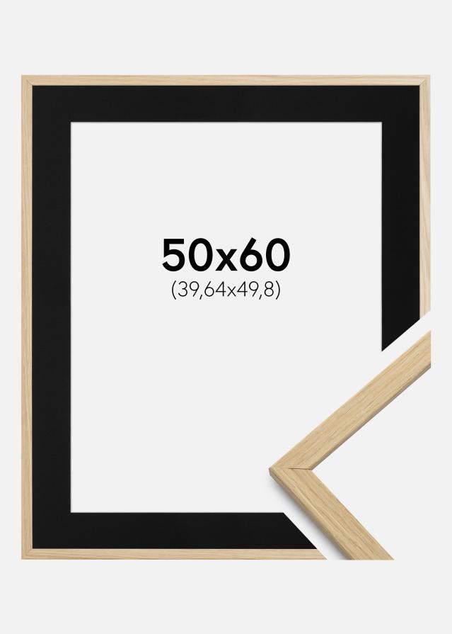Ramme Edsbyn Eg 50x60 cm - Passepartout Sort 16x20 inches