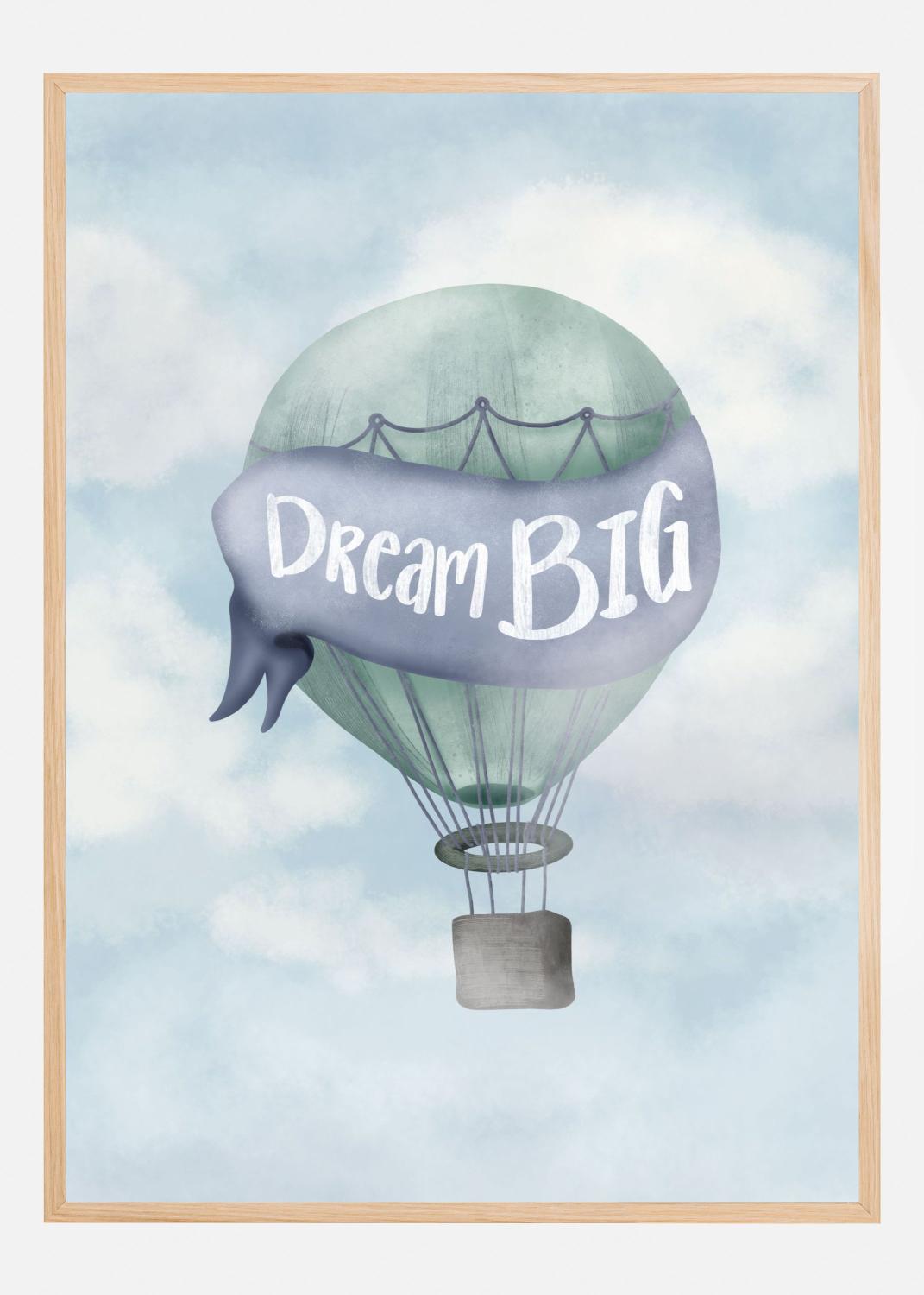 Product Image for Dream Big Blue Plakat (30x40 cm)