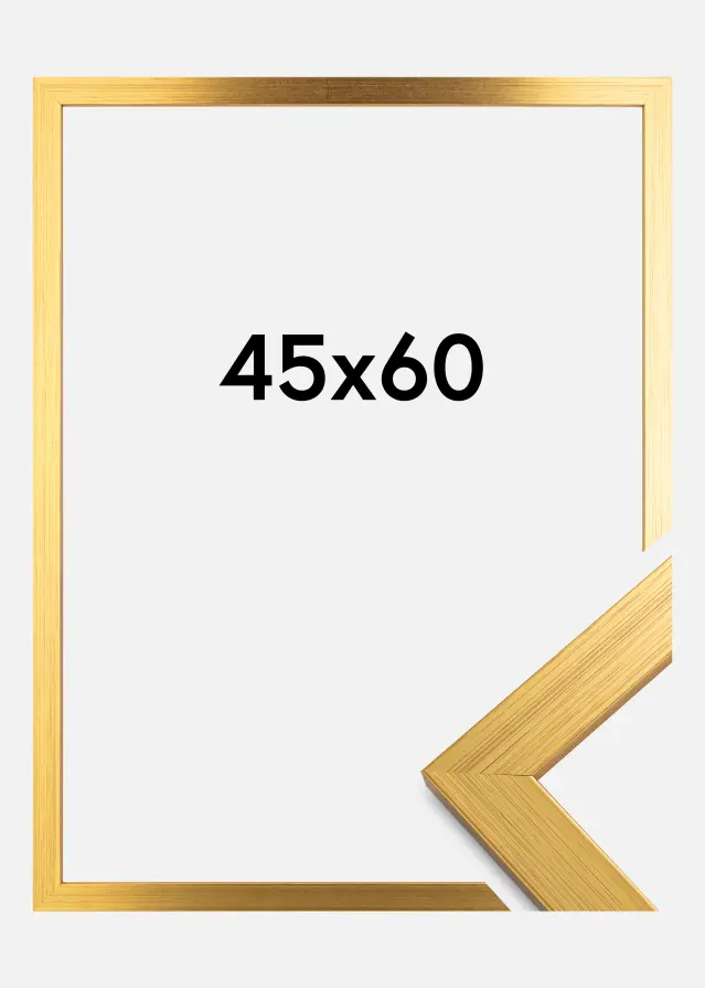 Ramme Gold Wood Akrylglas 45x60 cm