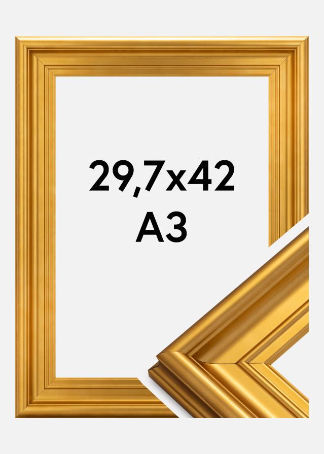 Ramme Mora Premium Akrylglas Guld 29,7x42 cm (A3)