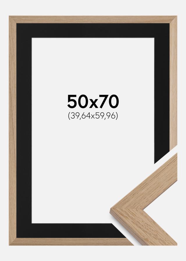 Ramme Trendline Eg 50x70 cm - Passepartout Sort 16x24 inches