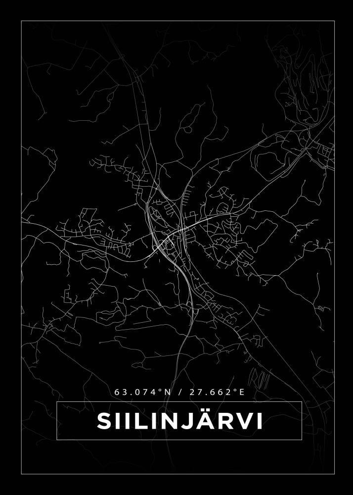 Kort - Siilinjärvi - Sort Plakat