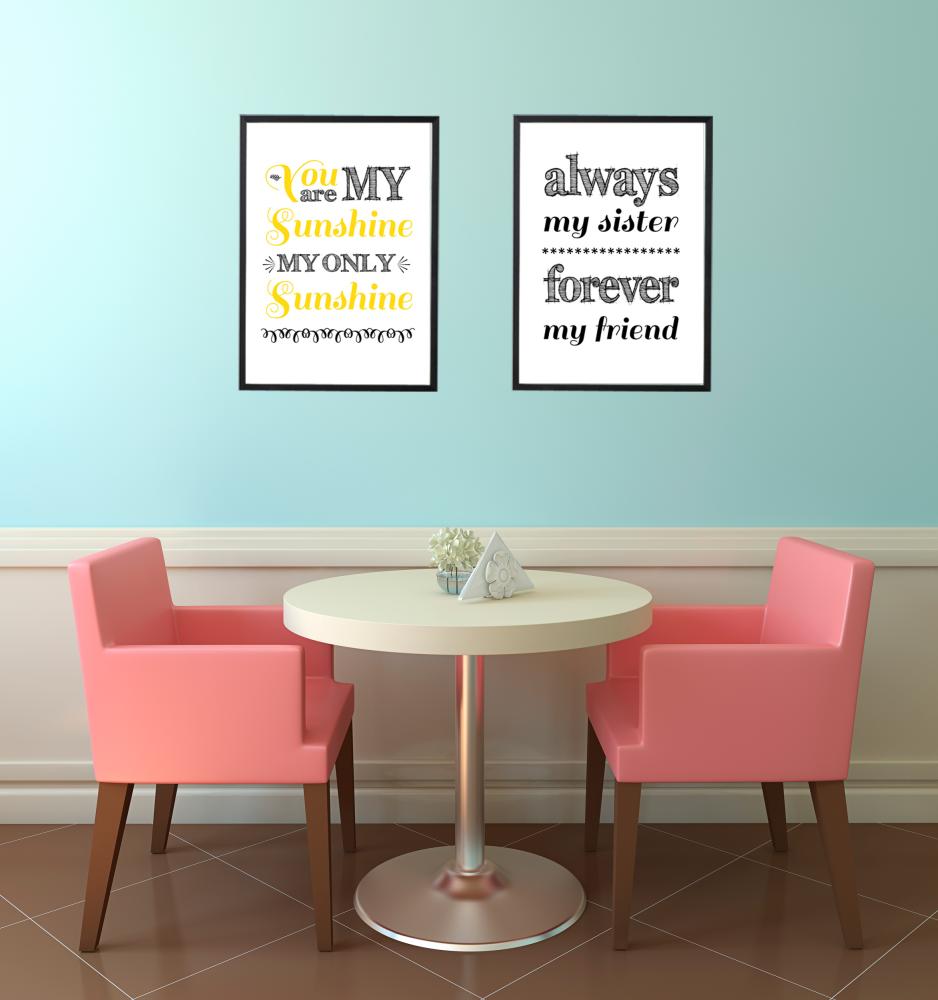 You are always my sunshine - Gul-Sort