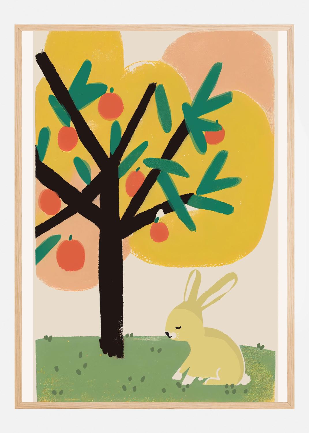 Product Image for Bunny Under Apple Tree Plakat (21x29.7 cm (A4))