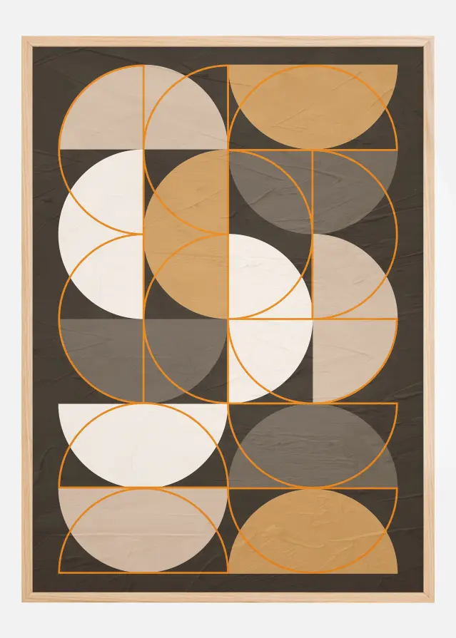 Half Circles Art Plakat