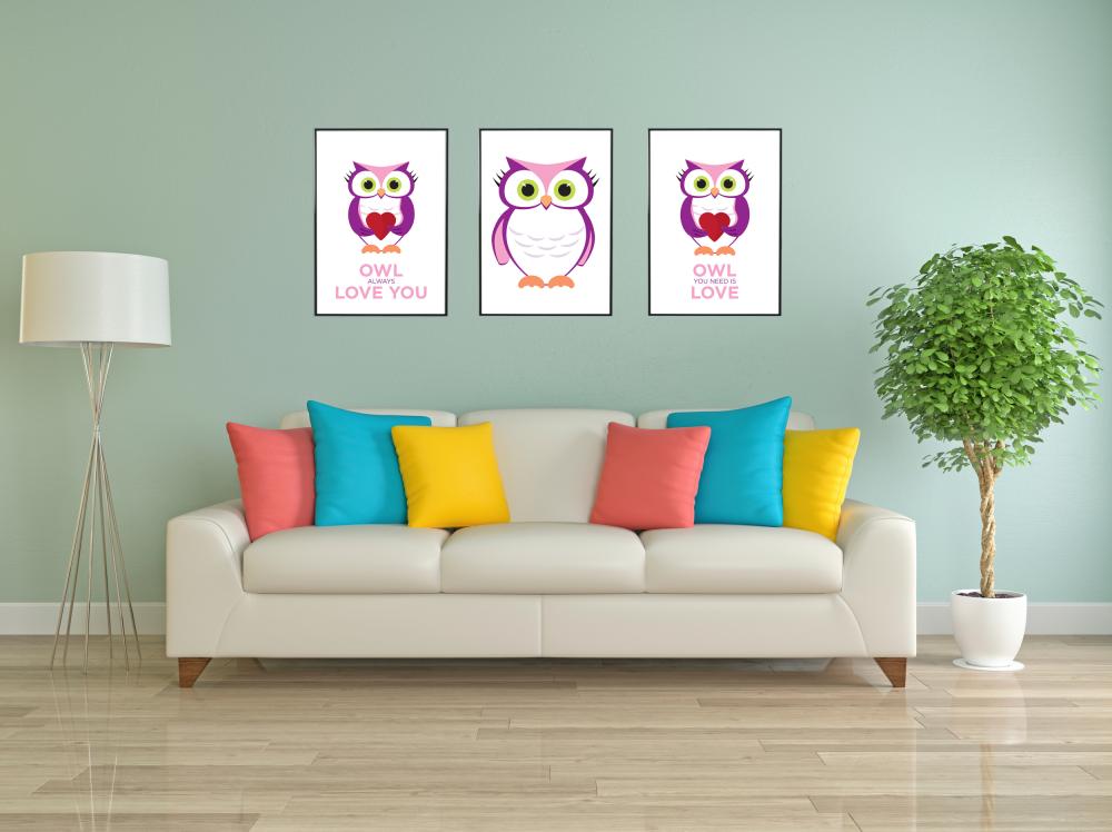 Owl - Rosa-Lilla