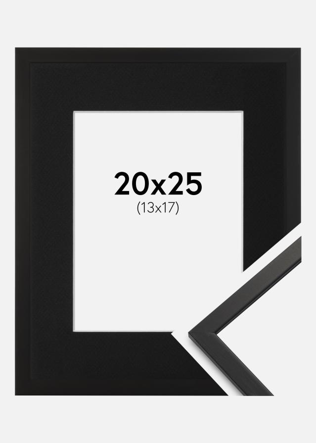 Ramme Edsbyn Sort 20x25 cm - Passepartout Sort 14x18 cm
