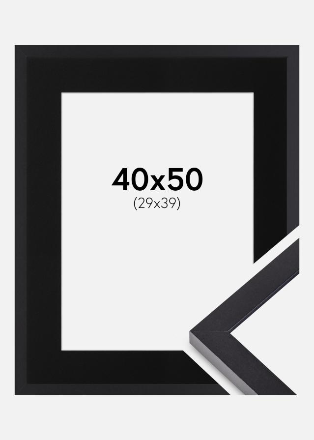 Ramme Selection Sort 40x50 cm - Passepartout Sort 30x40 cm