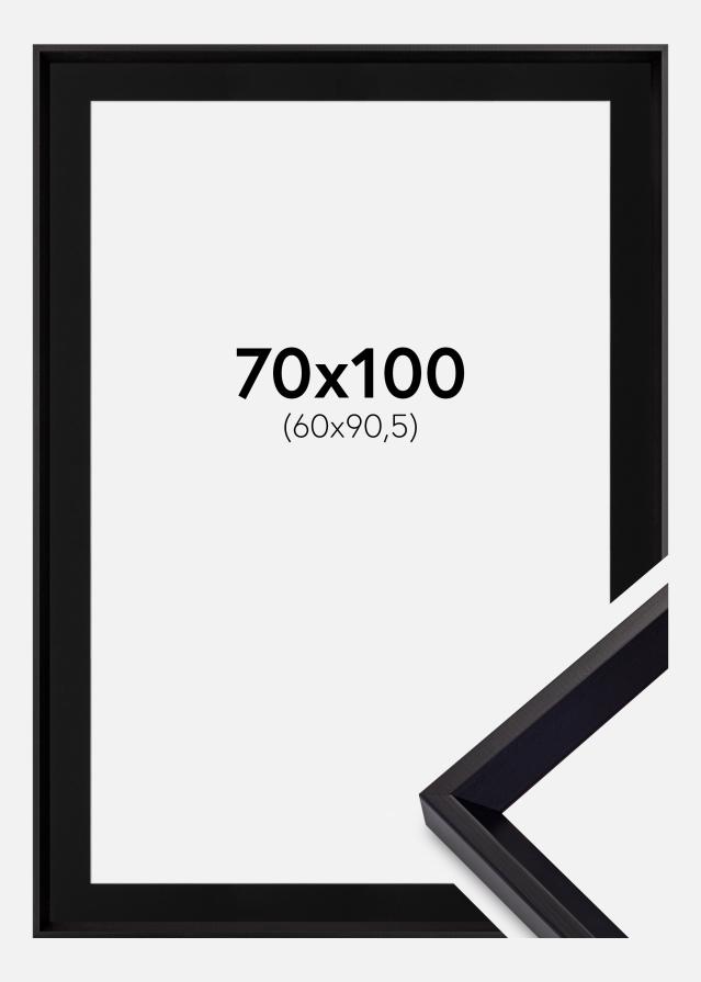 Ramme Globe Sort 70x100 cm - Passepartout Sort 61x91,5 cm