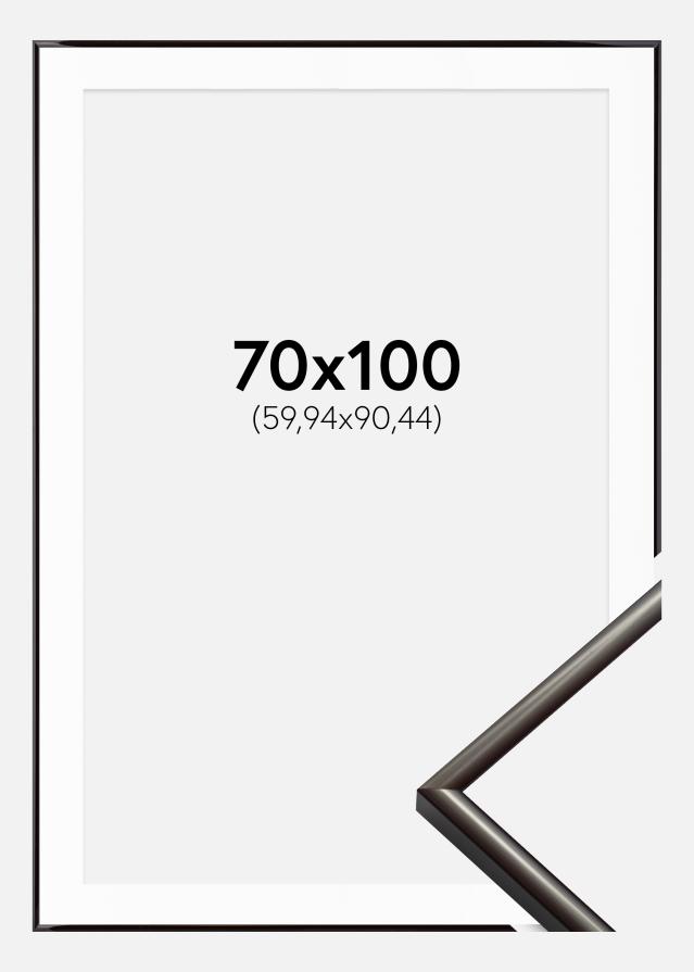 Ramme New Lifestyle Espresso Brown 70x100 cm - Passepartout Hvid 24x36 inches