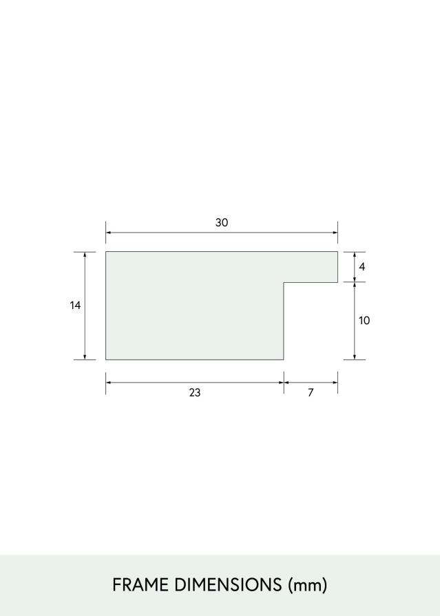 BGA Select Wide Akrylglas Sort 30x40 cm