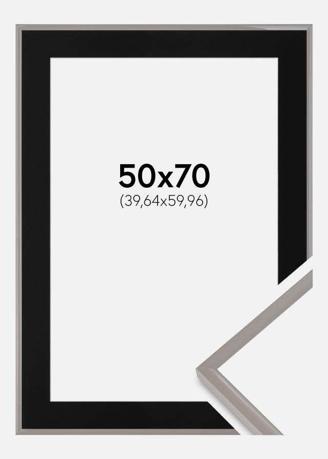 Ramme New Lifestyle Earth Grey 50x70 cm - Passepartout Sort 16x24 inches