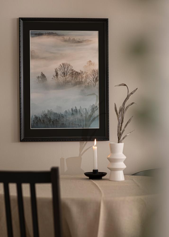 Ramme Abisko Sort 50x70 cm - Passepartout Sort 42x59,4 cm (A2)