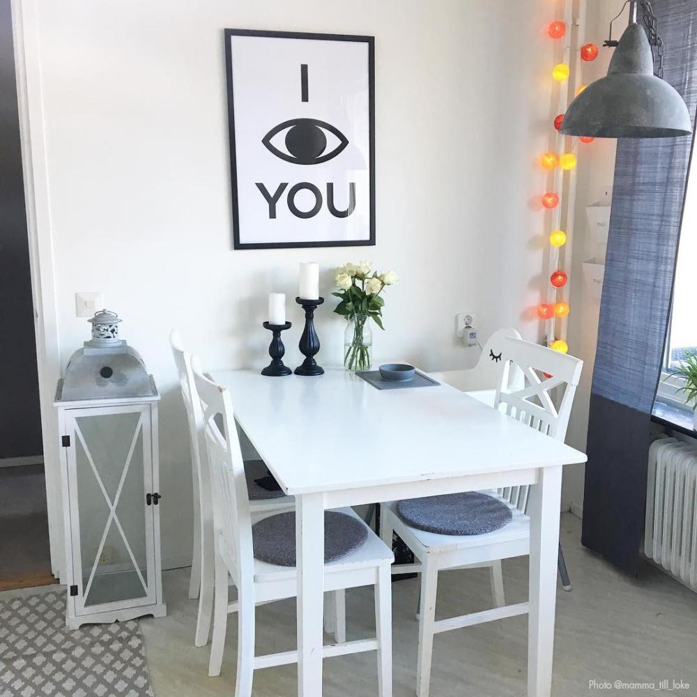 I see you - Hvid med Sort tryk Plakat